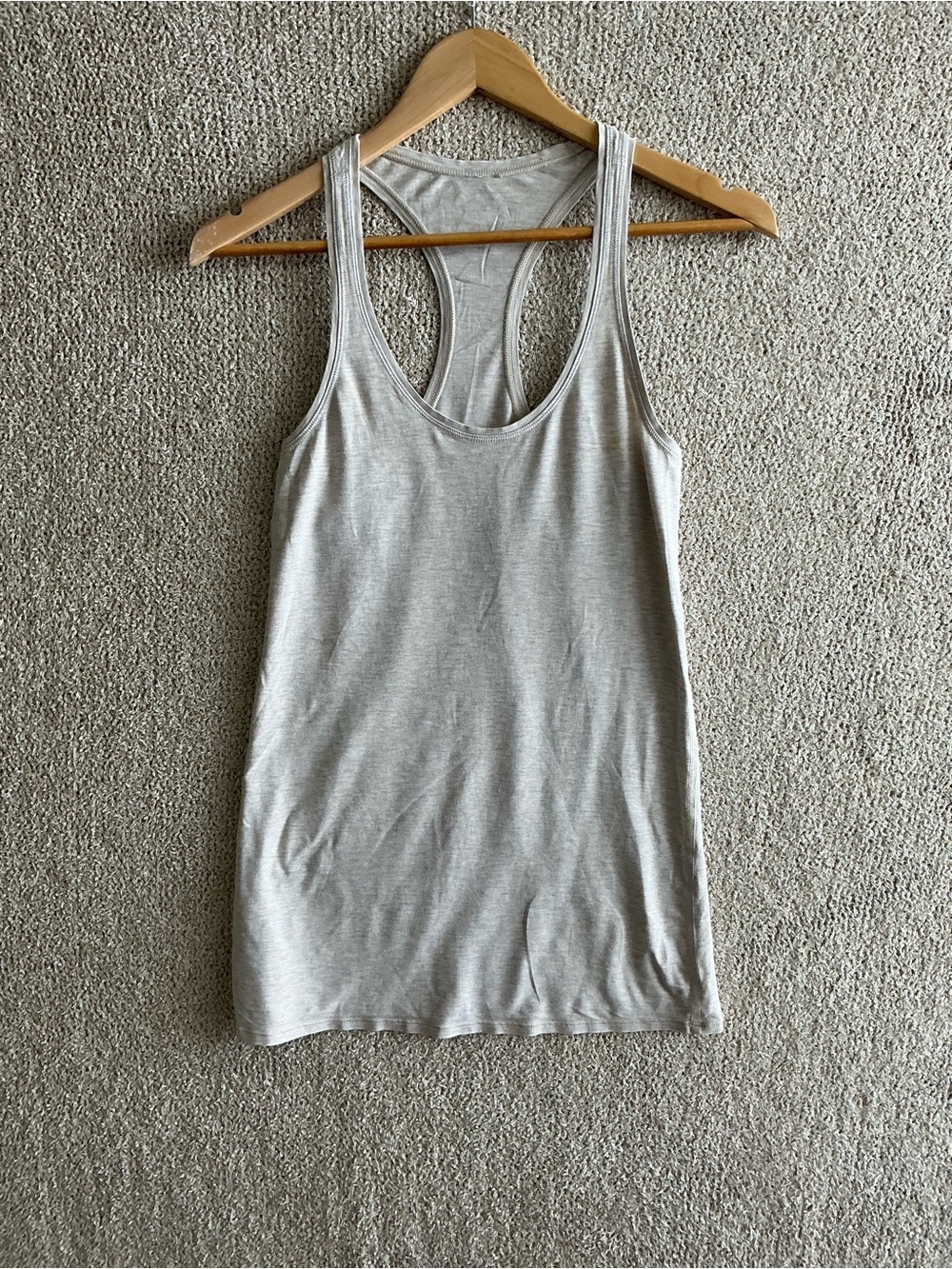 lululemon athletica Light Gray Racerback Tank